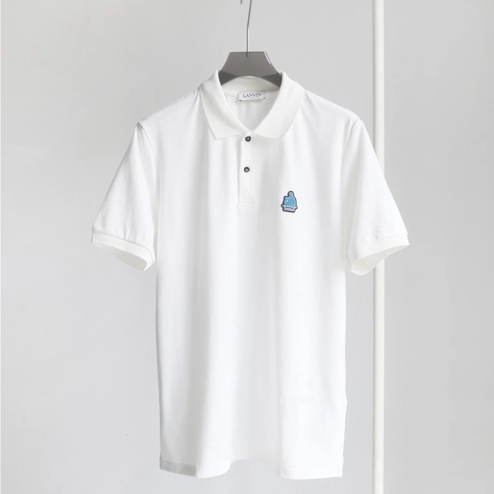 LANVIN / PATCH LOGO POLO SHIRT !!!